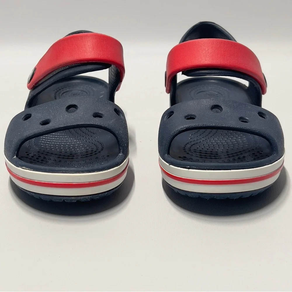 CROCS child 11 Blue Red Summer Water Shoe